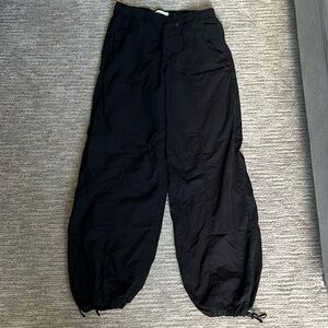 ZARA - women’s black pants elastic adjustable bottom size small